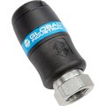 Global Industrial Safety Quick Coupling, 1/4 FNPT, Industrial Interchange 133743